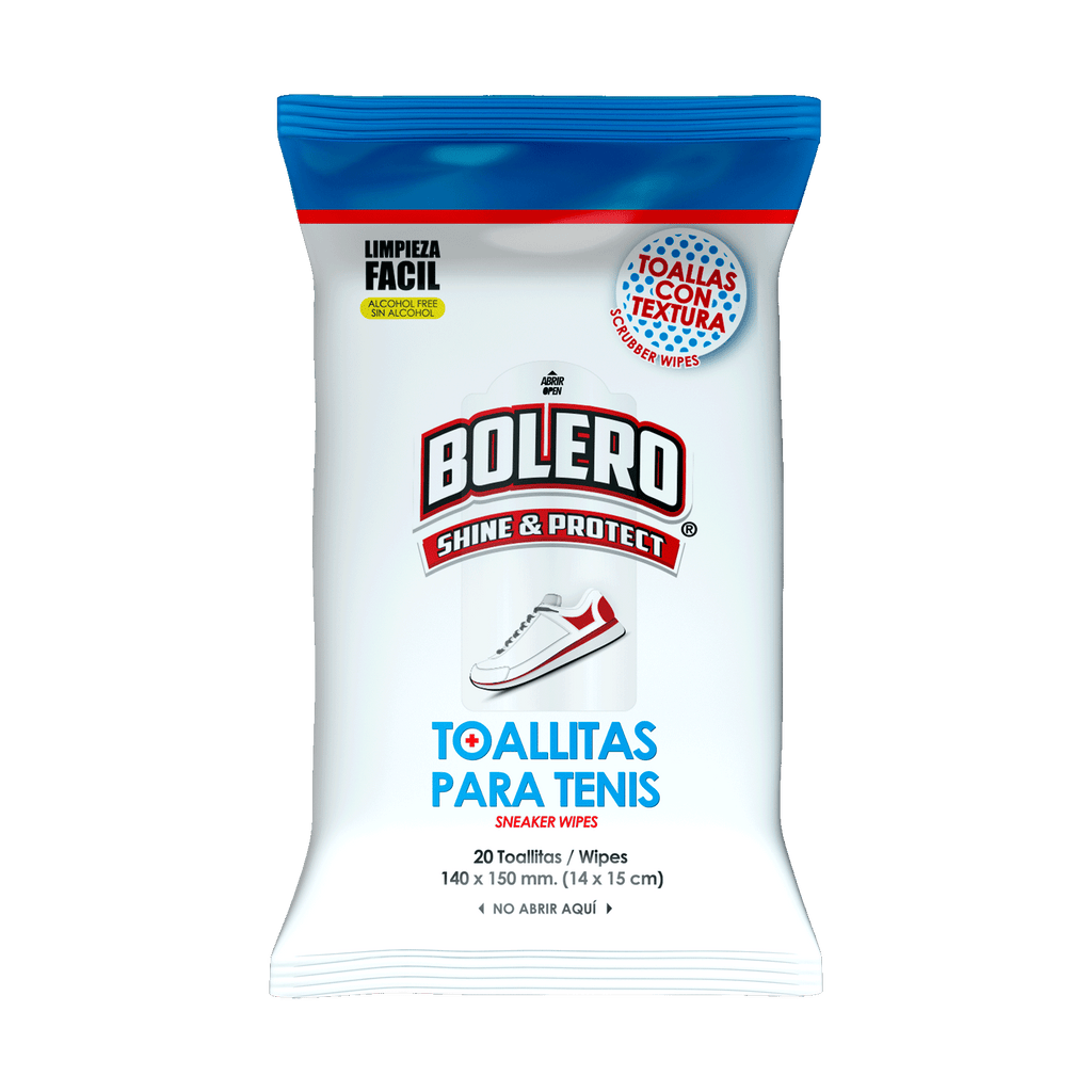 Toallitas limpiadoras para tenis marca Bolero